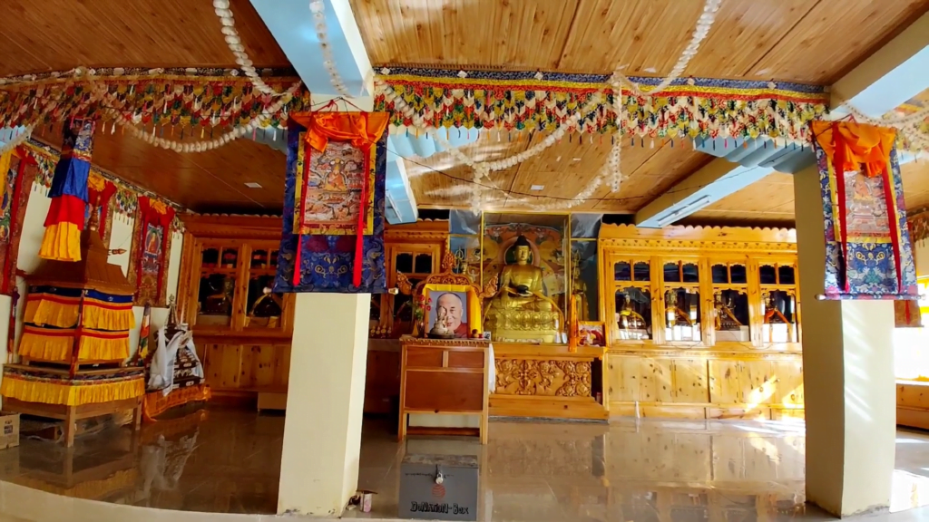 Buddha Statue Inside Lhalung Monastery