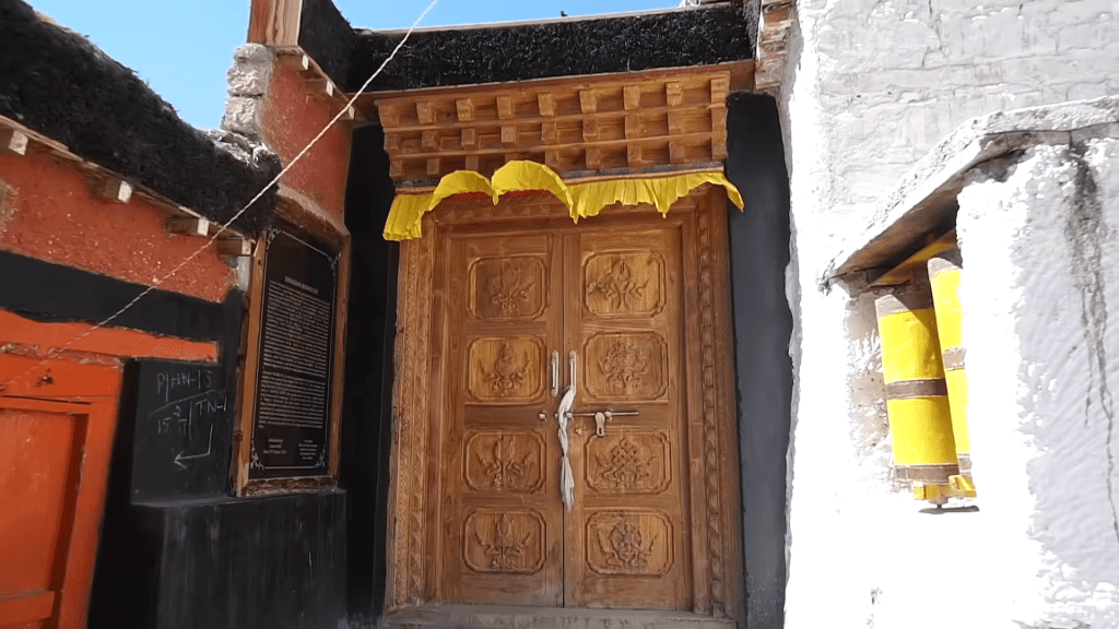 Entrance of Dhankar Monastery
