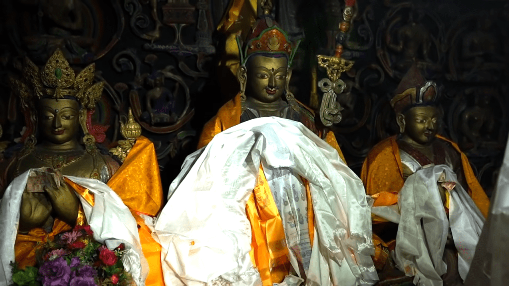Inside Lhalung Monastery